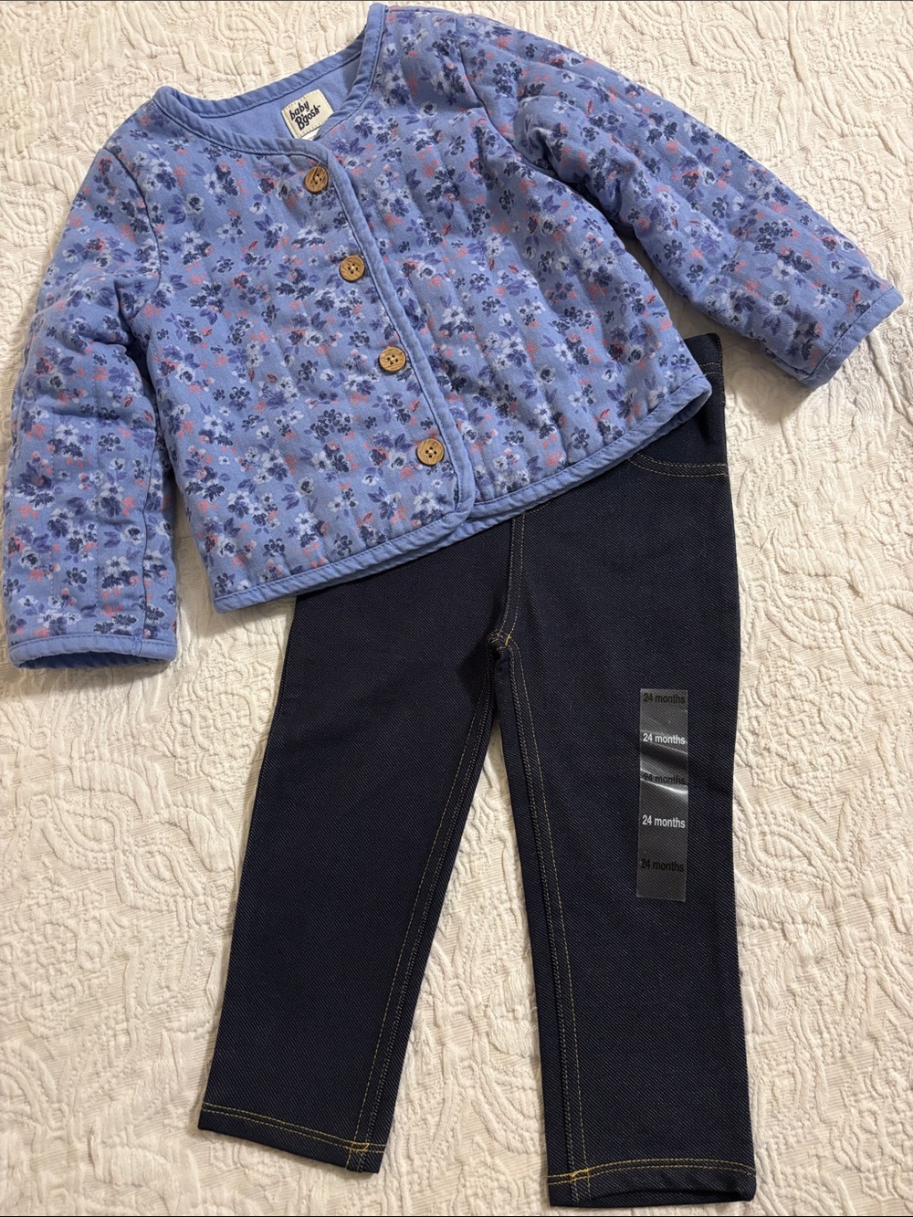 🫐 QUILTED FLORAL PRINT JACKET AND JEGGINGS!👖